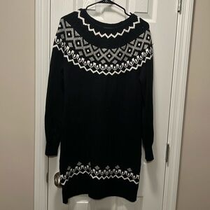 Loft Black Sweater Dress